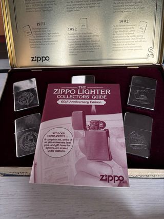 Collezione di accendini Zippo Anniversario 1932-1992