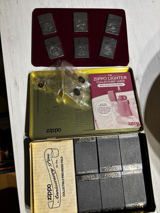 Collezione di accendini Zippo Anniversario 1932-1992