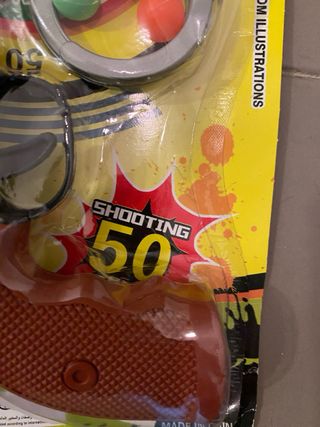 Pistola giocattolo Super Gun con bersagli