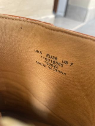 Stivaletti ASOS color cammello vernice