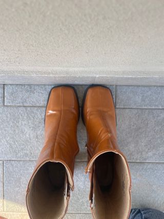 Stivaletti ASOS color cammello vernice