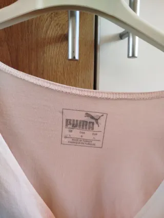 Crop top Puma rosa manga larga talla L