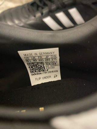 Zapatillas de fútbol Adidas negras