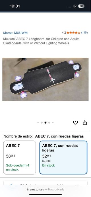 Longboard Muuwmi ABEC 7