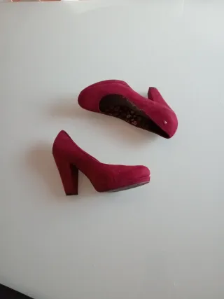 Zapatos Mustang Tacón Rojo