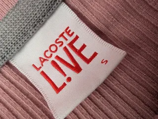 Polo Lacoste Rosa Talla S Mujer Nuevo