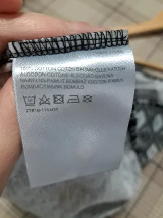 Camiseta tirantes C&A geométrica Talla M algodón