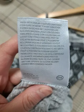 Camiseta tirantes C&A geométrica Talla M algodón