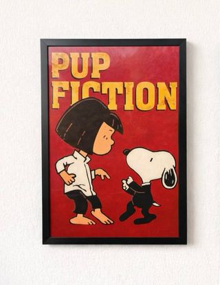 Stampa Pup Fiction con cornice 20x30