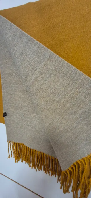 BUFANDA REVERSIBLE DE LANA Y VISCOSA