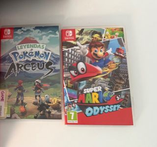 Juegos Switch: Pokémon Arceus Super Mario Odyssey