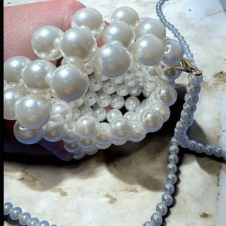 Mini borsa perle fatta a mano