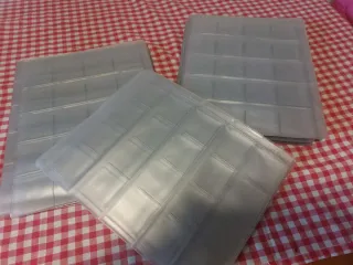 50 Hojas plástico coleccionistas monedas sellos