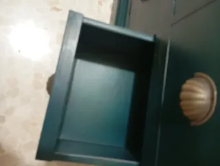 Mueble escalonado madera pino verde azulado