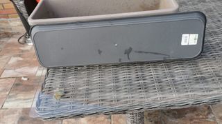 Jardinera Beige/Gris Plástico