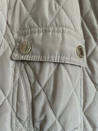 Chaqueta guateada beige