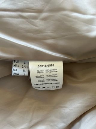 Chaqueta guateada beige