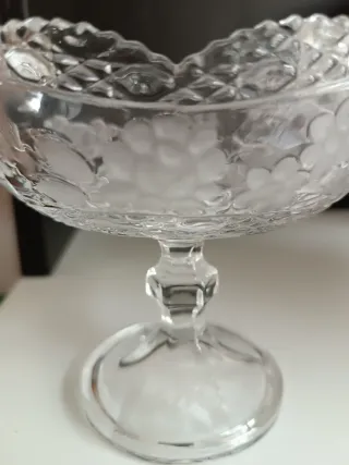 Alzatina ovale in cristallo