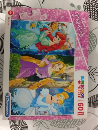 Puzzle Principesse Disney Ariel, Cenerentola, Rapu