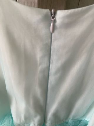 Vestito cerimonia bambina tulle azzurro