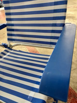 Silla de playa plegable con asa