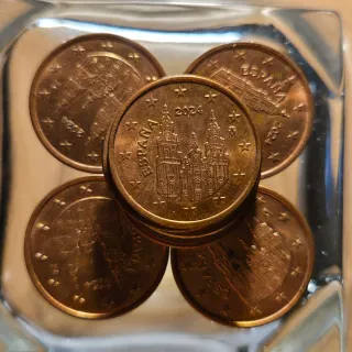 Monedas España 1, 2 y 5 Céntimos 1999–2025
