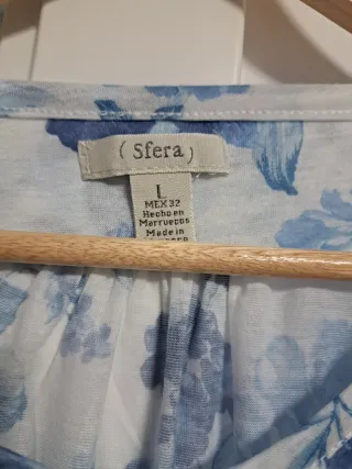 Camiseta floral manga 3/4 talla L