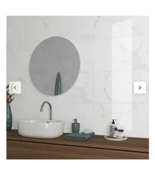 Azulejo blanco efecto mármol