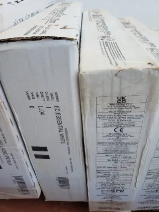 Azulejo blanco efecto mármol