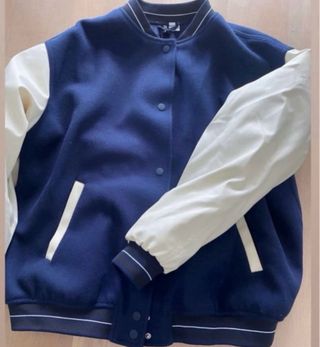 Chaqueta H&M azul y blanco Talla M