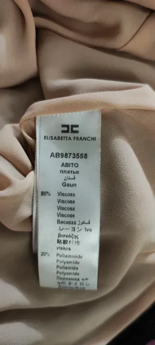 Abito Elisabetta Franchi nero pizzo