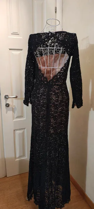 Abito Elisabetta Franchi nero pizzo