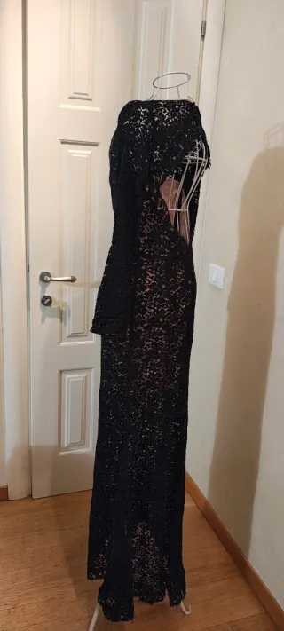 Abito Elisabetta Franchi nero pizzo