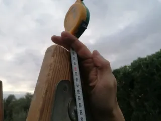 Escalera tijera 9 peldaños (230cm alto).