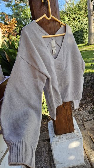 Jersey beige talla única