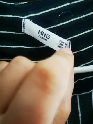 Mono largo a rayas Mango