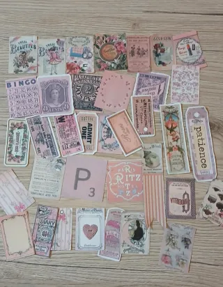 36 pegatinas retro entradas vintage