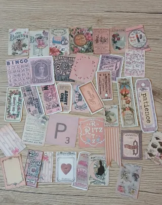 36 pegatinas retro entradas vintage