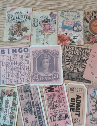 36 pegatinas retro entradas vintage