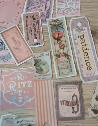 36 pegatinas retro entradas vintage