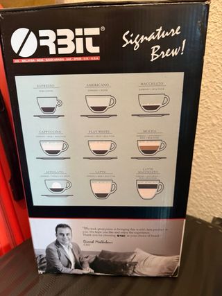 Cafetera Espresso y Cappuccino Orbit ES-3510