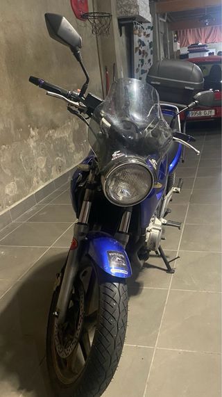 Honda CB500 Azul - Baúl Shad