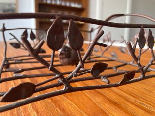 Servilletero Hierro Forjado Artesanal Pájaro