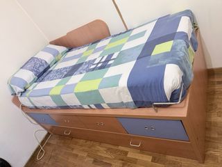 Cama nido con cajones de madera