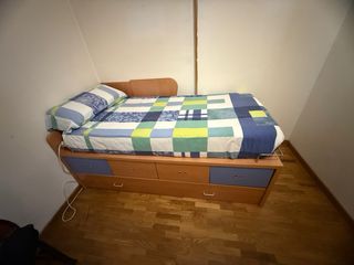 Cama nido con cajones de madera