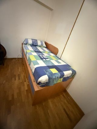 Cama nido con cajones de madera