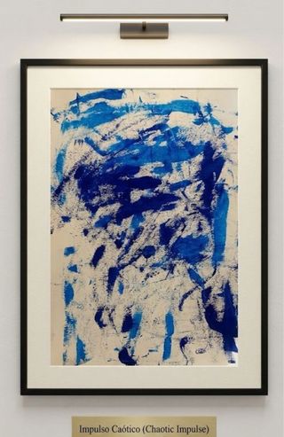 Lienzo Impulso Caótico pintado a mano