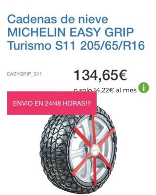 Cadenas Nieve Michelin Easy Grip S11