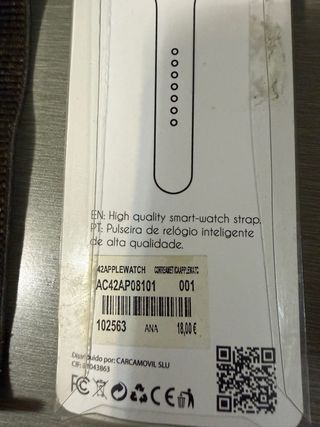 Correa Apple Watch Nike 42-44mm Negra