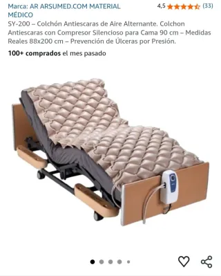 Colchón Antiescaras para cama de 90x190cm.